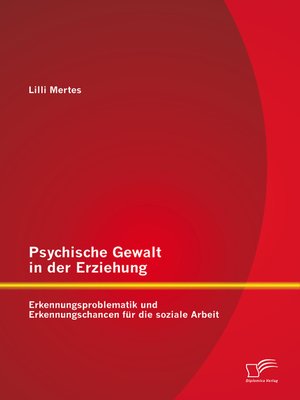 cover image of Psychische Gewalt in der Erziehung